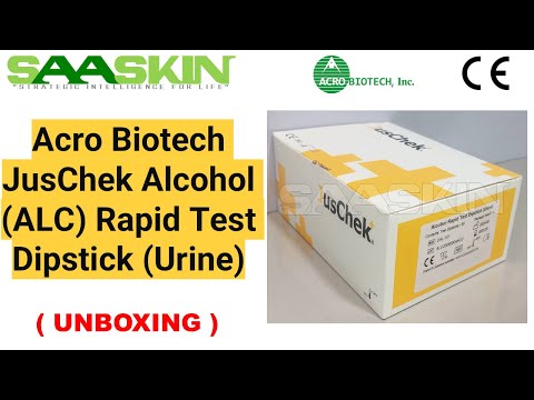 Acro Biotech JusChek Alcohol (ALC) Rapid Test Dipstick | Rapid Test | UNBOXING | #DAL-101 |
