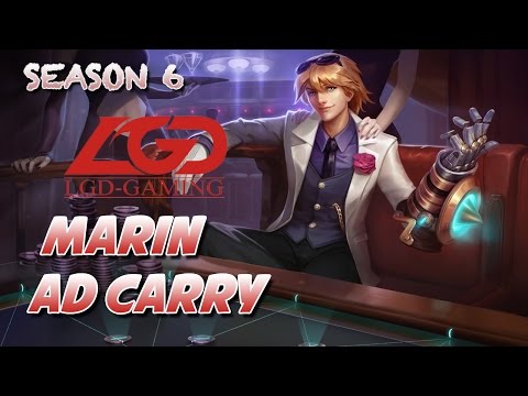 LGD Marin - Ezreal vs Caitlyn - AD Carry (LOL World Replays)