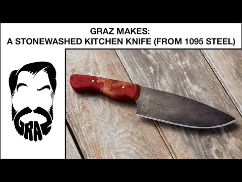 Download Making A Stonewashed Kitchen Knife Out Of 1095 Steel 40 Steps With Pictures Instructables