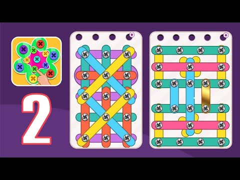 Screw Jam: Nuts & Bolts Puzzle ~ Gameplay p.2 ~ Levels 6-10 - YouTube