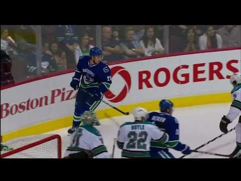 Sharks at Canucks - Mason Raymond 2-0 Goal - Preseason - 09.28.10 HD