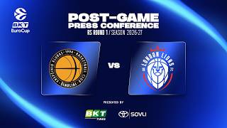Šiauliai Basketball – London Lions (Press Conference | EuroCup R1)