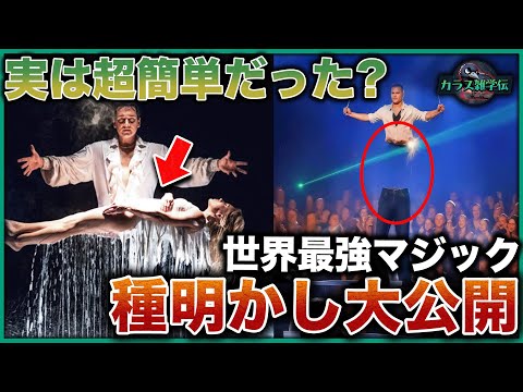 【種明かし】世界最高峰マジック8選の衝撃トリック！壁抜け・象出現・身体真っ二つ&hellip;実は超簡単だった【ネタバレ注意】