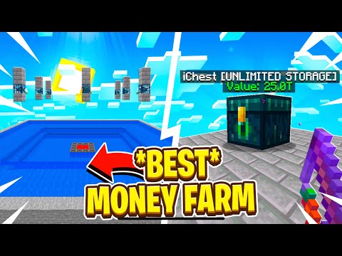 BUILDING THE BEST MONEY FARM ON OP SKYBLOCK! | Minecraft Skyblock | FadeCloud