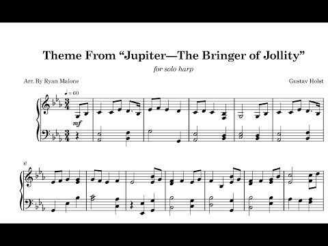 Theme From "Jupiter" (for solo harp)