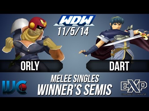 WDW 11/5/14 - Orly (Falcon) vs Dart (Marth) Melee Winner's Semis