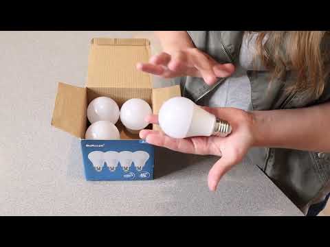 BoRccdit Full Spectrum Light Bulb 4PK Review | 6000K Natural Sunlight Bulbs Cool White