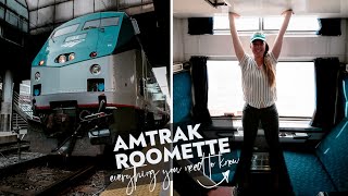 AMTRAK ROOMETTE Everything You Need to Know 2021 // Detailed Room Tour, Shower, Food and More
