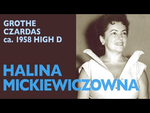 Halina Mickiewiczowna exudes élan in a flamboyant czardas