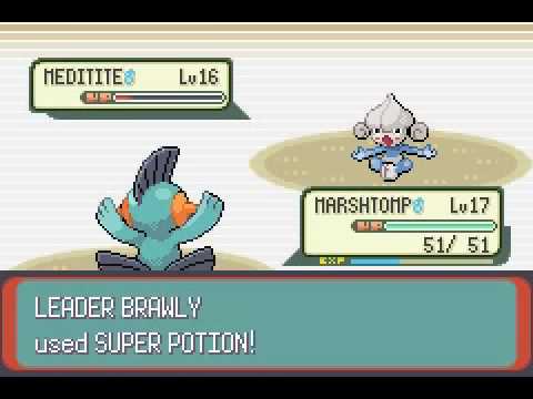 Ryudo vs Pokemon Emerald - Gym Leader Brawly