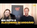 Mia Goth & Alexander Skarsgård on sex scenes, Infinity Pool & favourite scary movies of all time