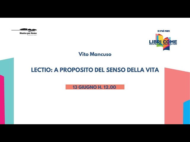 Vídeo relacionado con A proposito del senso della vita (Saggi)
