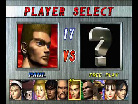 Tekken 2 ( PS1 ) - Paul - Arcade Mode - Original Music ( Aug 27, 2017 )