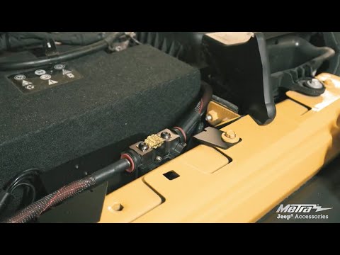 Subwoofer and Amp Installation Kit for Jeep Wrangler and Gladiator (JP-18AMP-1)