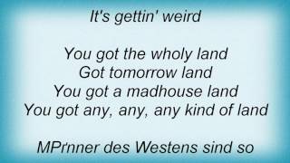 Falco - Manner Des Westens - Any Kind Of Land Lyrics