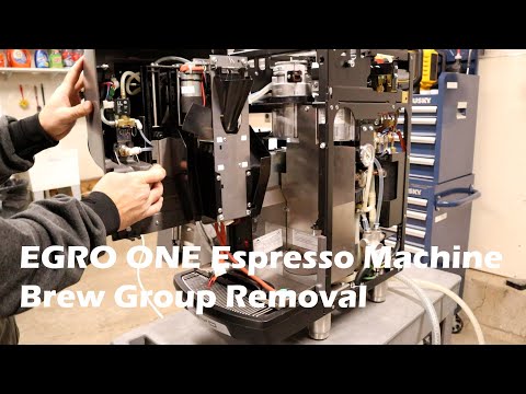 Egro One Espresso Machine Brew Group Removal