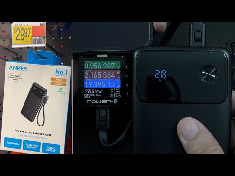 Anker Portable Charger, 10,000mAh 30W Power Bank, USB-C in and Out Fast Charging Battery Pack, Travel Essential Phone Power Bank, for iPhone 17/16, Galaxy and More (Blue, 10000, Milliamp Hours) video review thumbnail