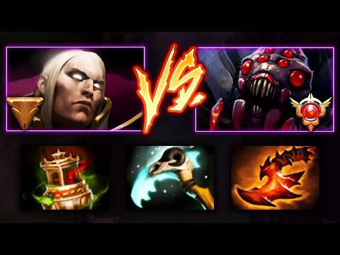 EPIC BRONZE INVOKER vs GRANDMASTER BROODMOTHER MID | Dota 2 Invoker