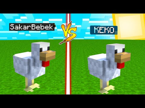 KEKO TAVUK EV VS SAKARBEBEK TAVUK EV- Yeni Skyblock Survival #4