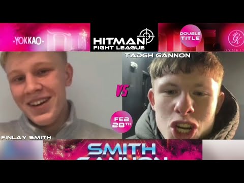 Finlay Smith VS Tadgh Gannon FACE-OFF  Interview - Hitman Fight League 