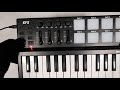 KFX Mini 25 RGB Teclado Controlador Midi USB 25 Teclas PADs Knobs