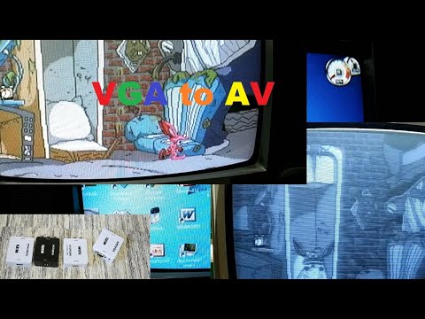 Как подключить компьютер к телевизору. Тест и обзор видеоконвертера mini VGA to AV
