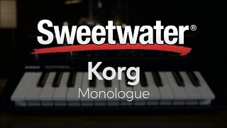 Video thumbnail for Korg Monologue Analog Synth Review — Daniel Fisher by Sweetwater