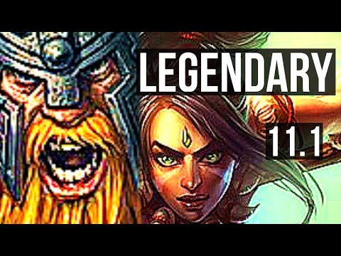 OLAF vs NIDALEE (JUNGLE) | 14/1/8, Legendary, 700+ games | KR Diamond | v11.1