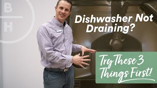 Dishwasher not Draining - Easy Fix!