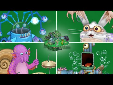 Water Island - All Monsters Sounds and Animations | My Singing Monsters