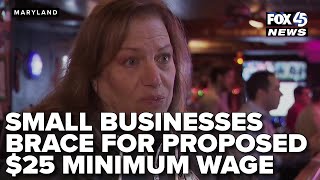 Push for $25 minimum wage in Maryland has small businesses brace for economic fallout