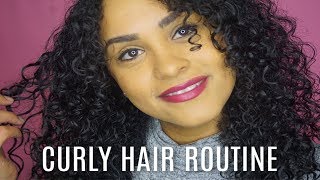 Curly Hair Routine Winter Wash-n-Go| Vlogmas 2018