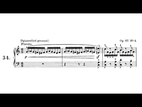 Rachmaninoff plays Mendelssohn - "Spinning Song" from Songs Without Words