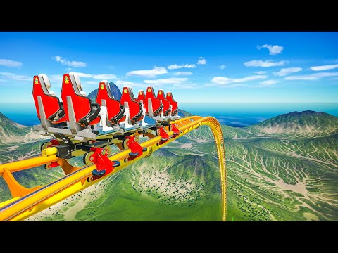 I built an *EXTREME* roller coaster in a realistic theme park... and it's INSANE.
