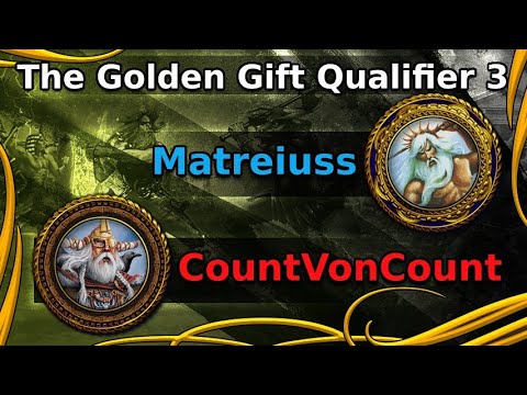Age of Mythology: The Golden Gift Qualifier 3 - Round 3 - Matreiuss vs CountVonCount