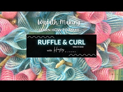 How to Make a Ruffle Deco Mesh Wreath Base | Ruffle Wreath Tutorial