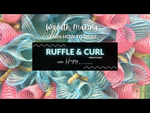 How to Make a Mesh Wreath | Ruffle Deco Mesh Wreath Base | Ruffle Wreath Tutorial