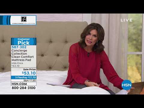 Concierge Collection Clean Comfort Mattress Pad