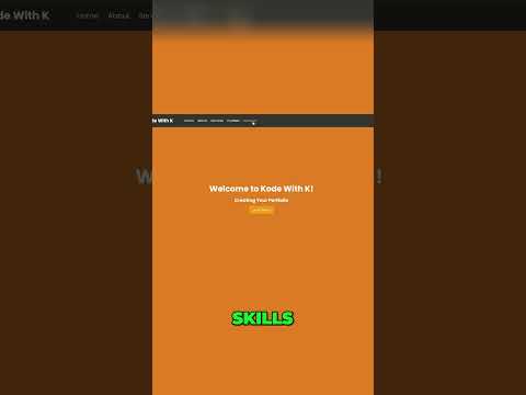 Portfolio Code |Kode With K #careeradvice#codingjobs#codingportfolio #developer#portfoliobuilding