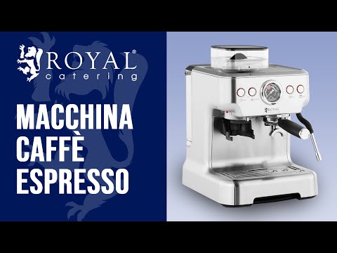Video - Macchina caffè espresso - 20 bar - Serbatoio acqua di 2,5 L