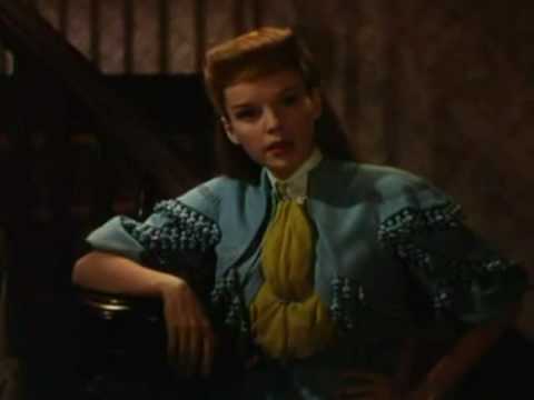 JUDY GARLAND: 'OVER THE BANISTER'  FROM 'ST LOUIS'.  A CLOSEUP.