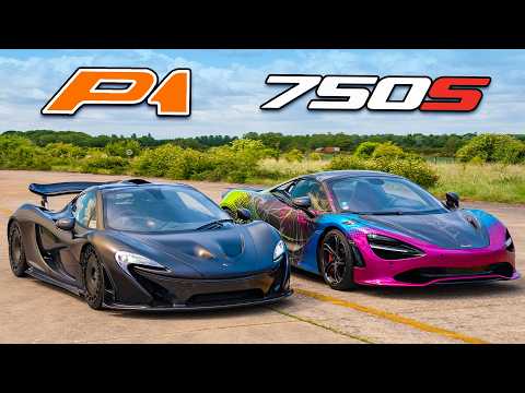 McLaren P1 v McLaren 750S: DRAG RACE