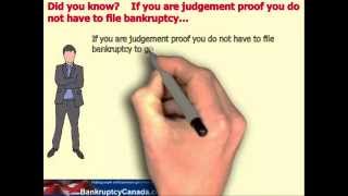 Did you know?    If you are judgement proof you don’t have to file bankruptcy…