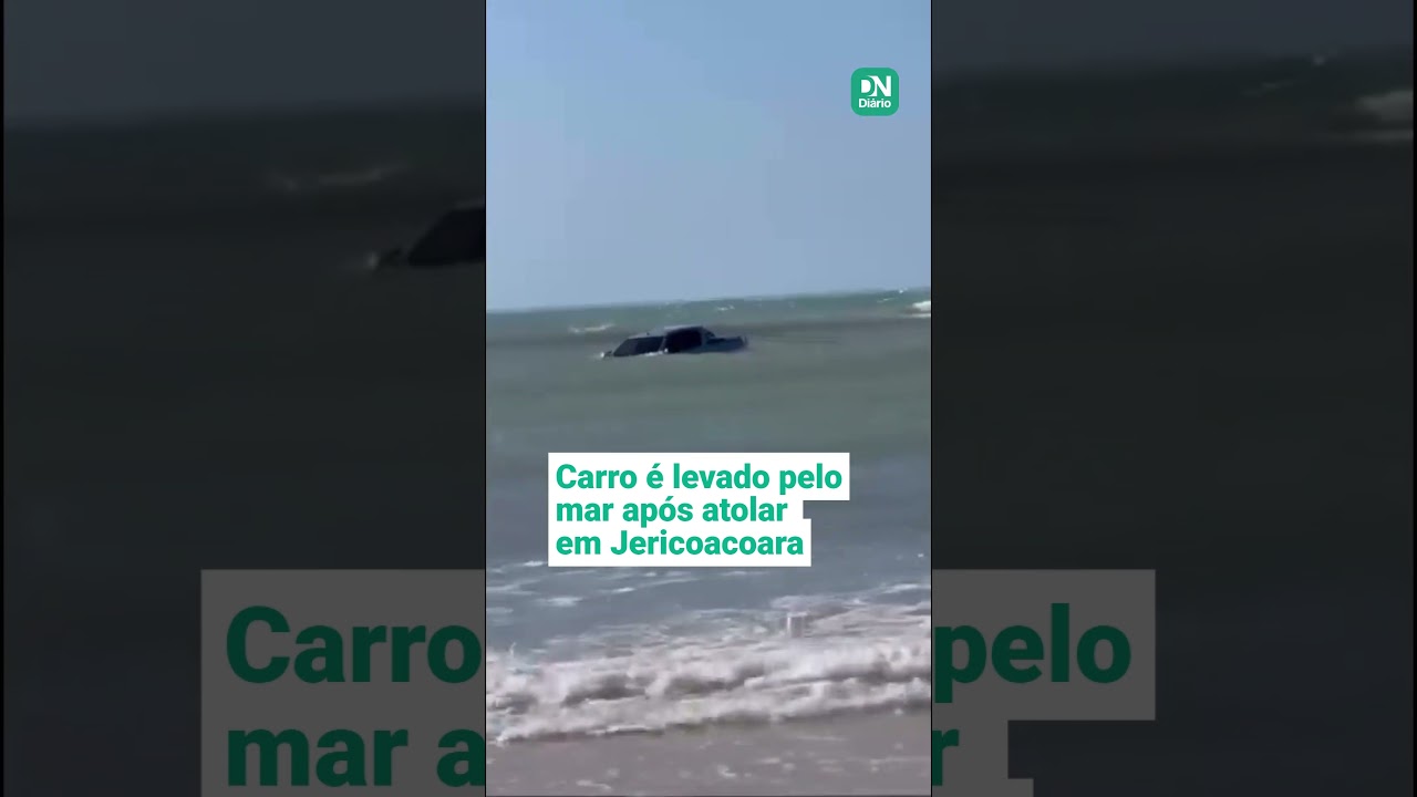 Imagem da notícia: Carro atola e é levado pelo mar em Jericoacoara; veja vídeo 