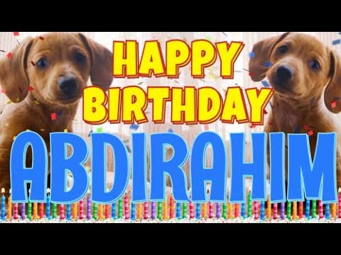 Happy Birthday Abdirahim! ( Funny Talking Dogs ) What Is Free On My Birthday