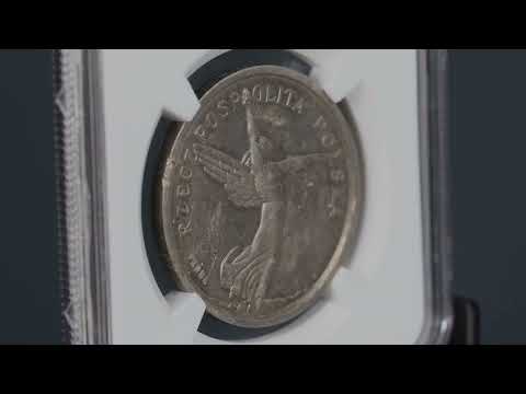 AUKCJA 17, POZYCJA 340, II RP, 5 złotych 1927, Warszawa, Nike, PRÓBA