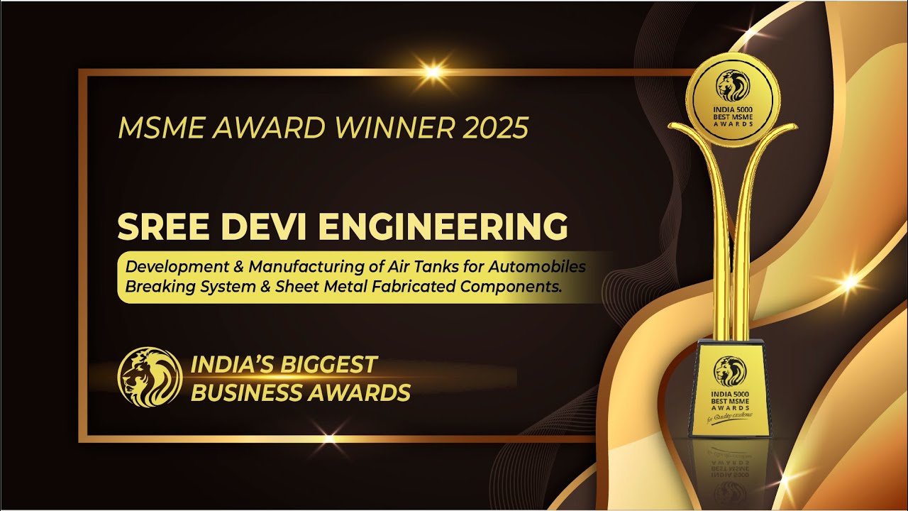 Sree Devi Engineering - India 5000 best MSME Awards 2025.