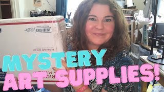 Unboxing, Swatching, and Speed Painting with Mystery Art Supplies- Art Haul!