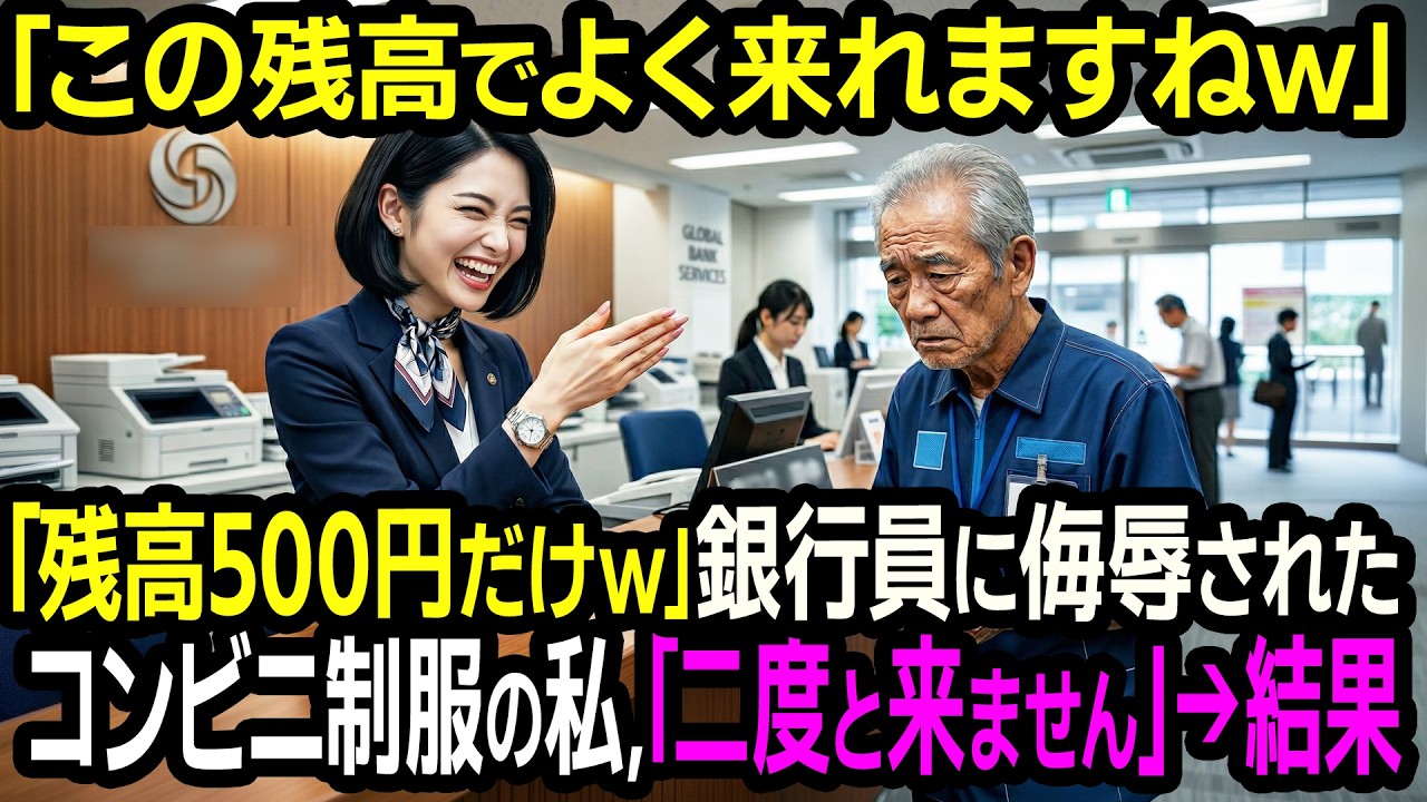 「これっぽっちの残高なら、他の銀行に行って」 コンビニの制服姿を見て嘲笑した銀行員──翌日、10兆円消失で銀行が崩壊