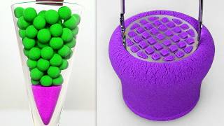 Very Satisfying and Relaxing Compilation 373 Kinetic Sand ASMR